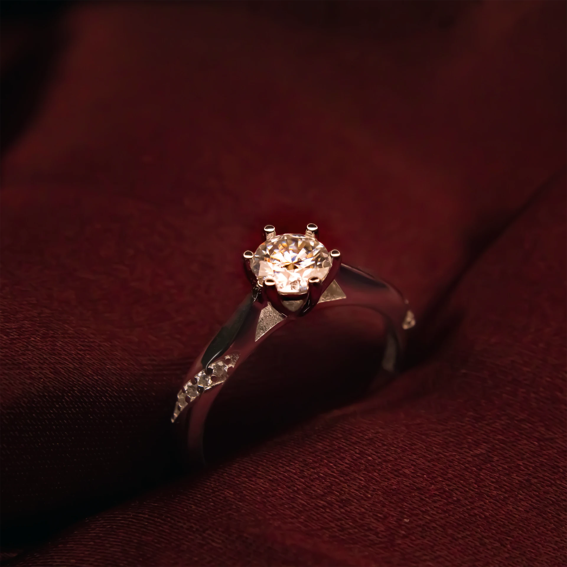 Psychic Model, Moissanite Diamond Ring - Image 2