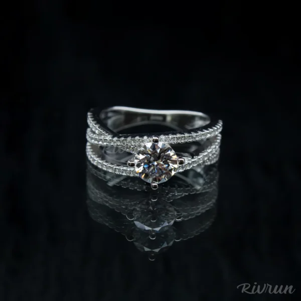 The Matrix, Moissanite diamond Ring - VIZR036