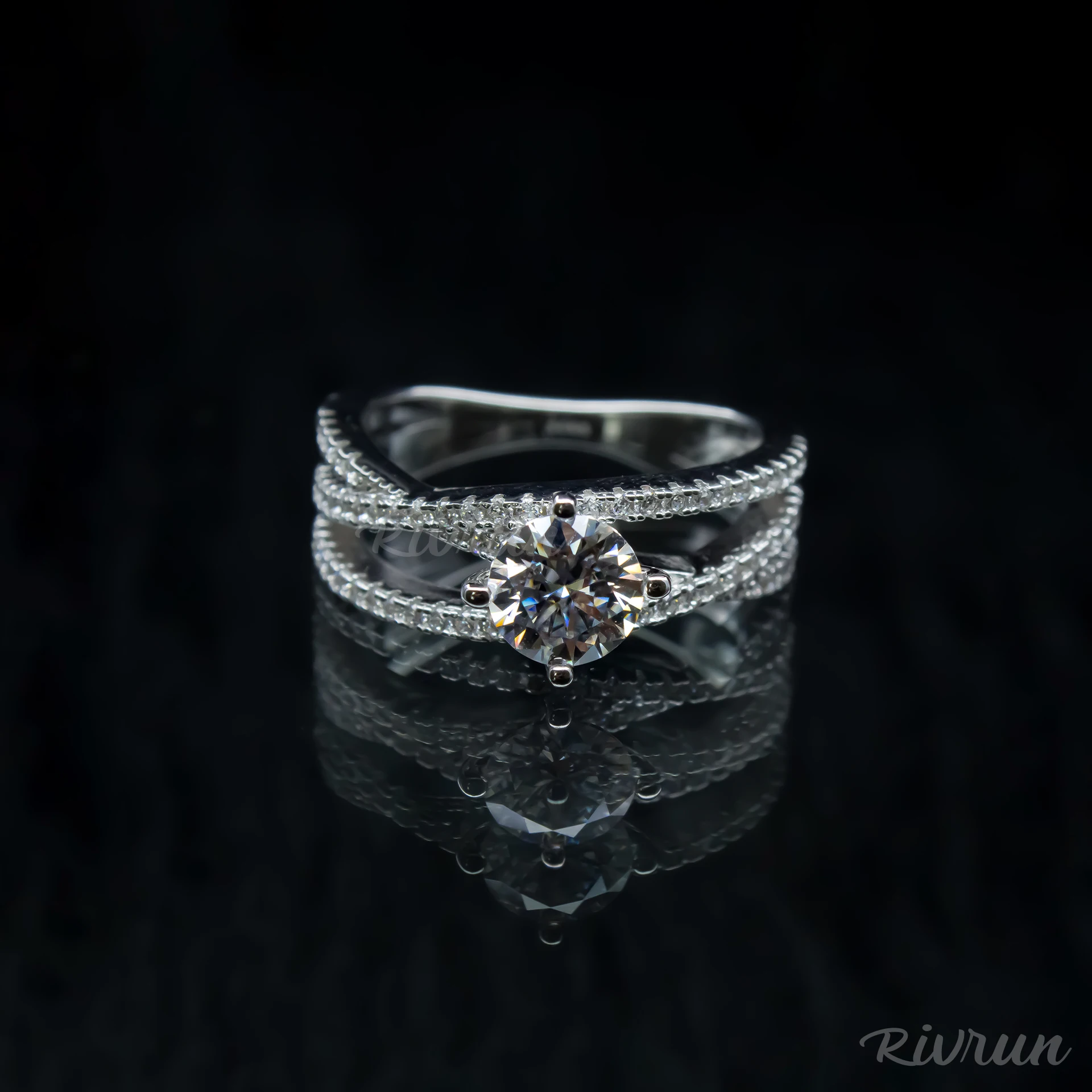 The Matrix, Moissanite diamond Ring - VIZR036