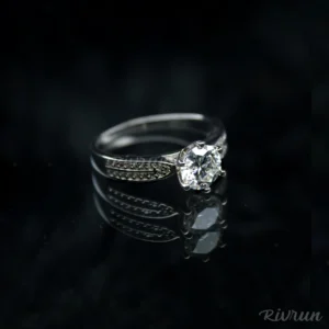 Subway Princess, Moissanite diamond Ring - Image 3
