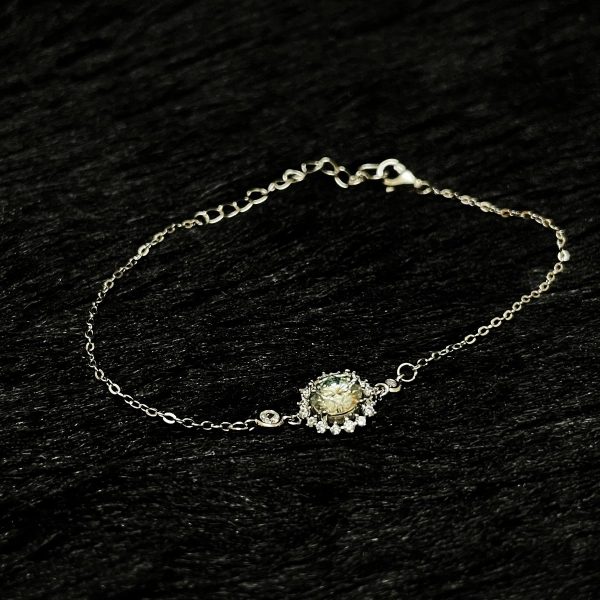 Sunflower, Moissanite Diamond Bracelet - RIVB004