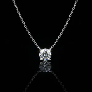 Cute Solitaire , Moissanite diamond Pendant
