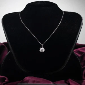 Kamini Flower , Moissanite diamond Pendant