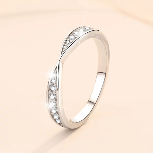 Harmony diamond band ring, Moissanite diamond Rings - PTJ043