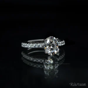 1.5ct Oval Shape, Moissanite diamond Rings - Image 2