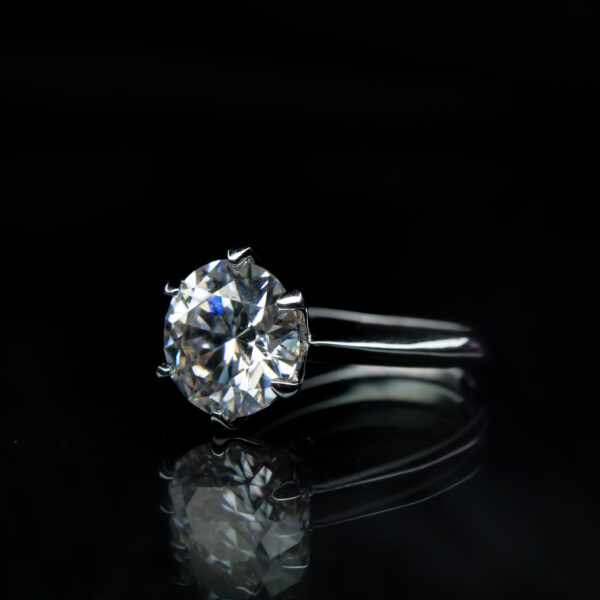 5ct Solitaire, Moissanite Diamond Ring - MSJ102 - Image 2