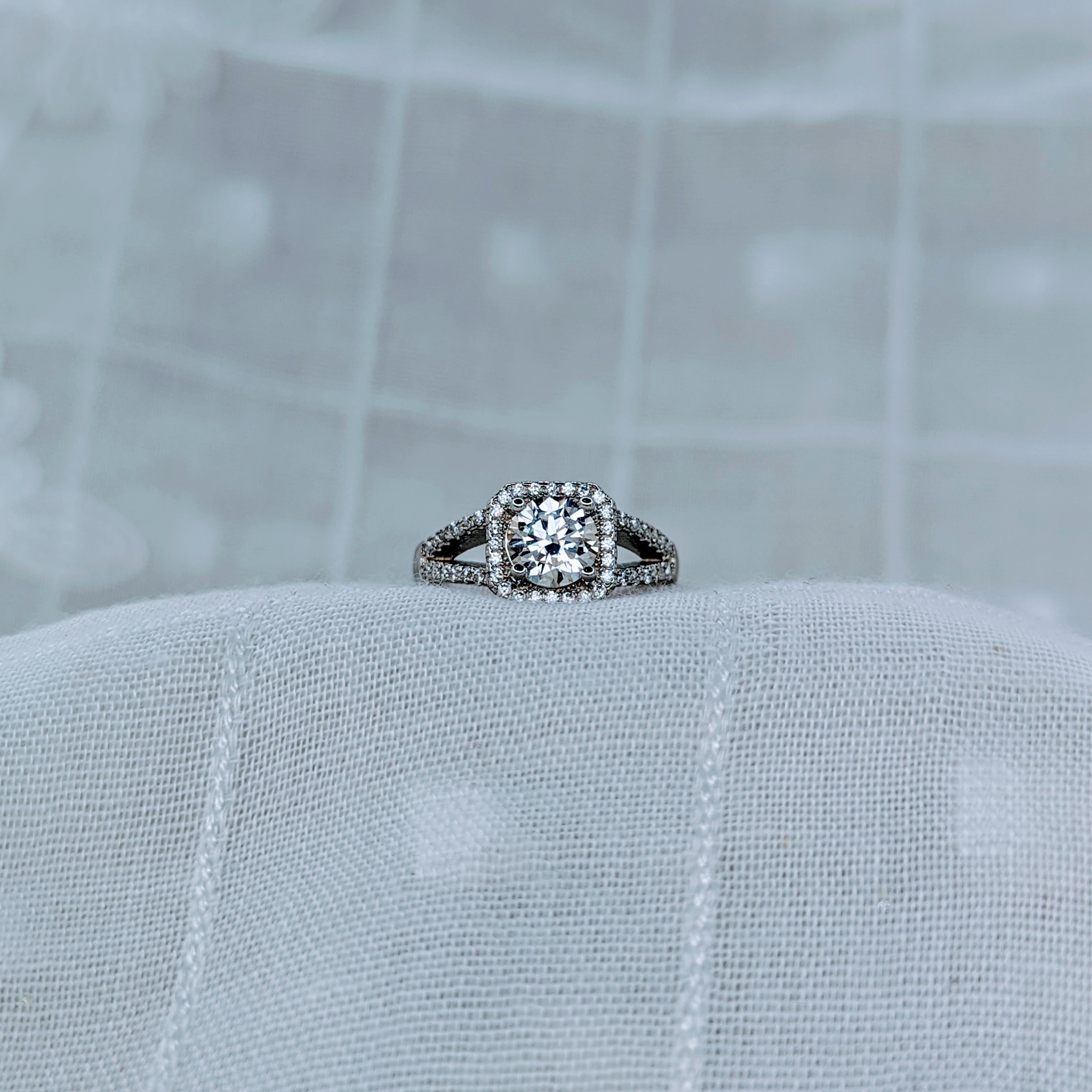Luxury Square Bag, Moissanite diamond Rings - MSJ021