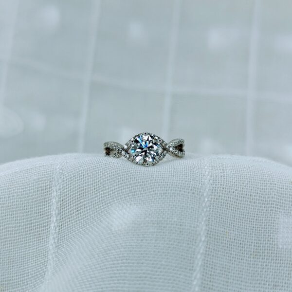 Ocean Wave, Moissanite diamond Rings - MSJ014