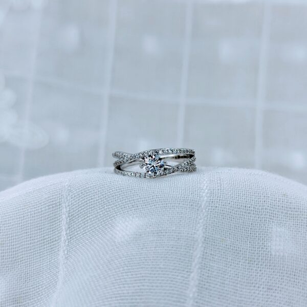 The Matrix, Moissanite diamond Ring - VIZR036 - Image 2