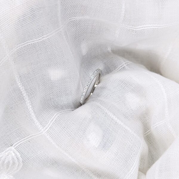Half Eternity, Moissanite diamond Rings - XJZ048 - Image 4
