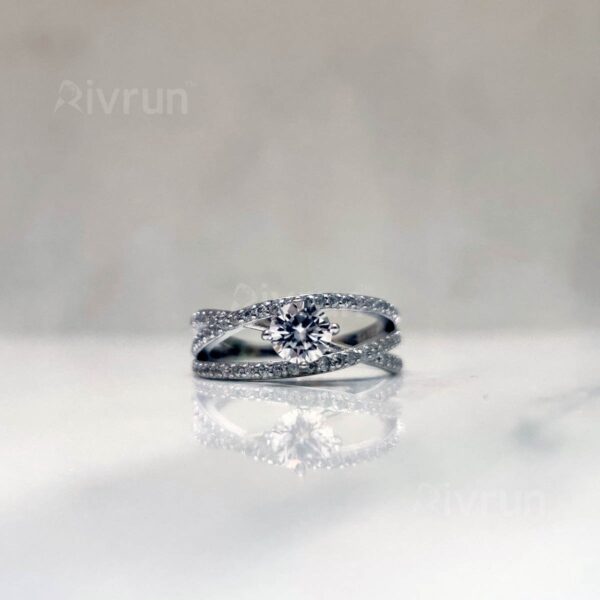 The Matrix, Moissanite diamond Ring - VIZR036 - Image 4