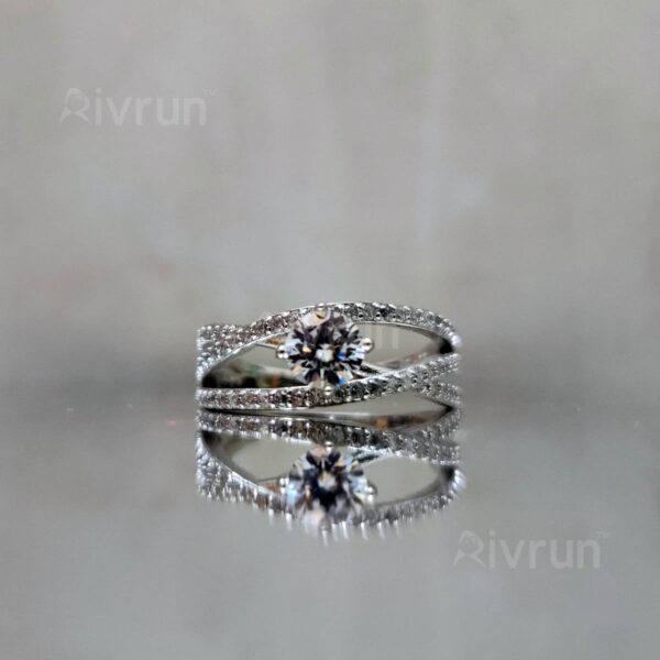 The Matrix, Moissanite diamond Ring - VIZR036 - Image 3