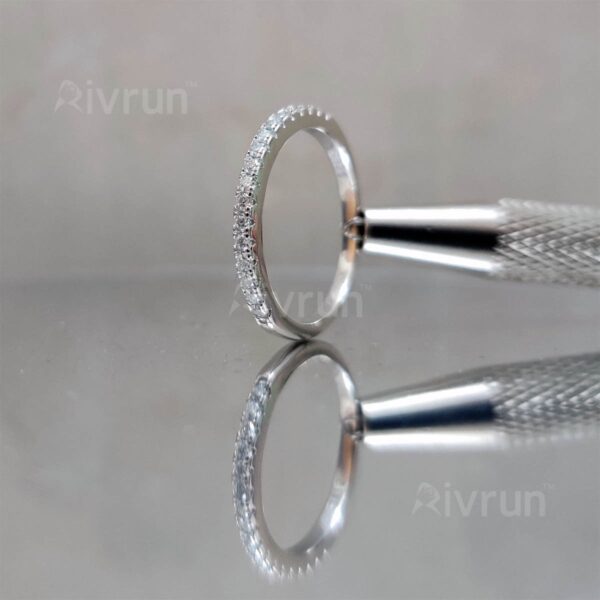 Half Eternity, Moissanite diamond Rings - XJZ048 - Image 5