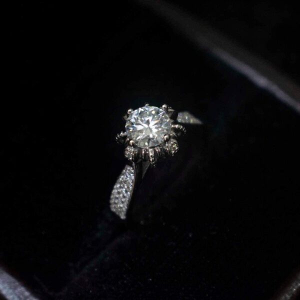Crown Guzrat, Moissanite diamond Rings - MSJ027 - Image 3