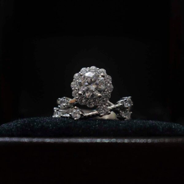 Wild Flowers, Moissanite diamond Rings - MSJ057 - Image 3