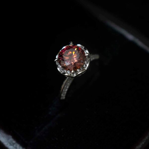 Rose Fountain, Moissanite diamond Rings - MSJ055