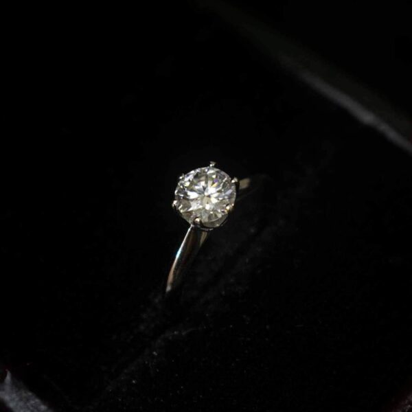 Solitaire, Moissanite diamond Rings - MSJ010 - Image 3