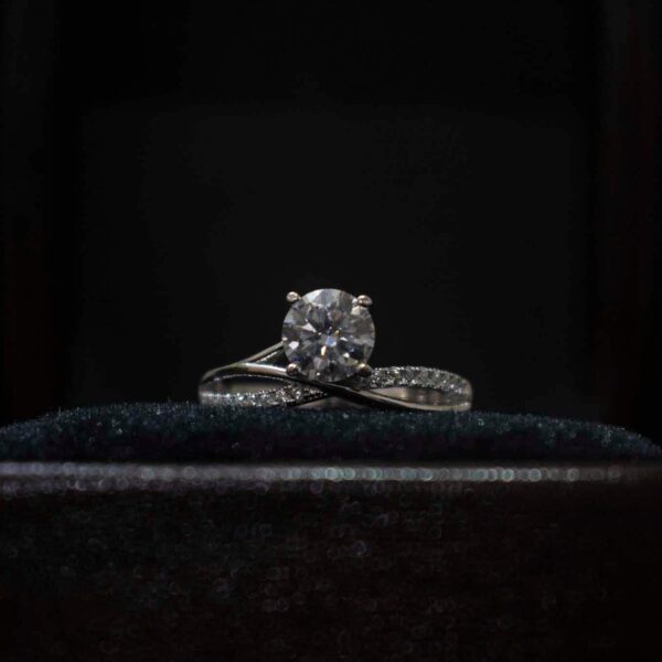 WaveX, Moissanite diamond Rings - MSJ015 - Image 3