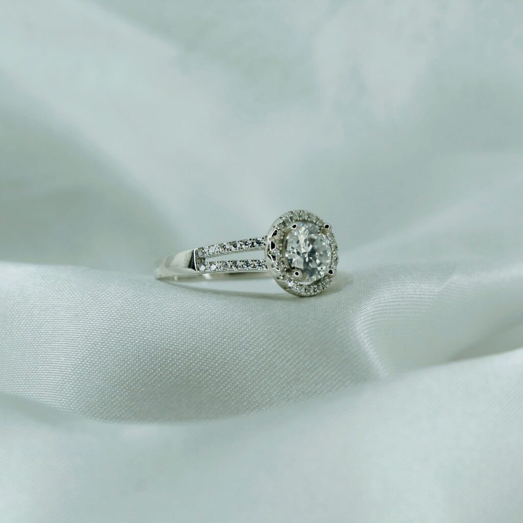 Luxury Round Bag, Moissanite diamond Rings