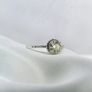 Luxury Round, Moissanite Diamond Ring - Image 4