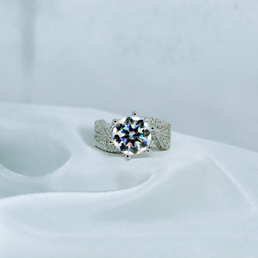 Generations of Love, Moissanite Diamond Ring