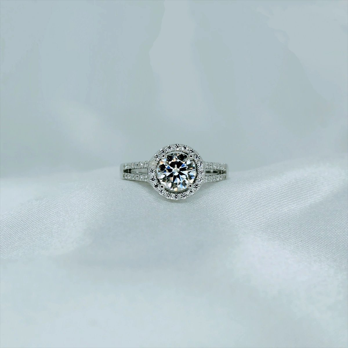 Luxury Round Bag, Moissanite diamond Rings - MSJ007