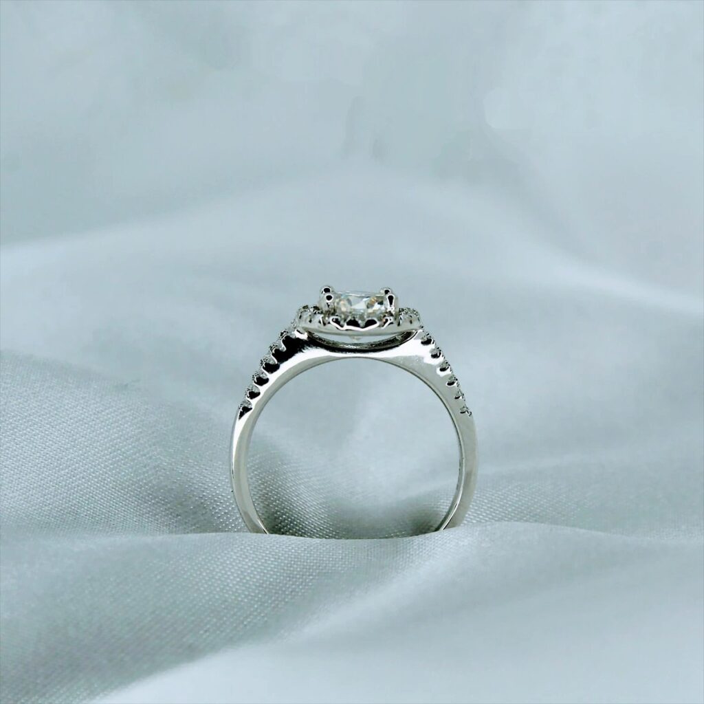 Luxury Round Bag, Moissanite diamond Rings