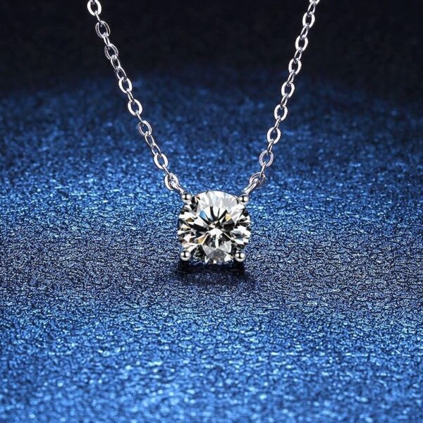 Cute Solitaire , Moissanite diamond Pendant- XLP087