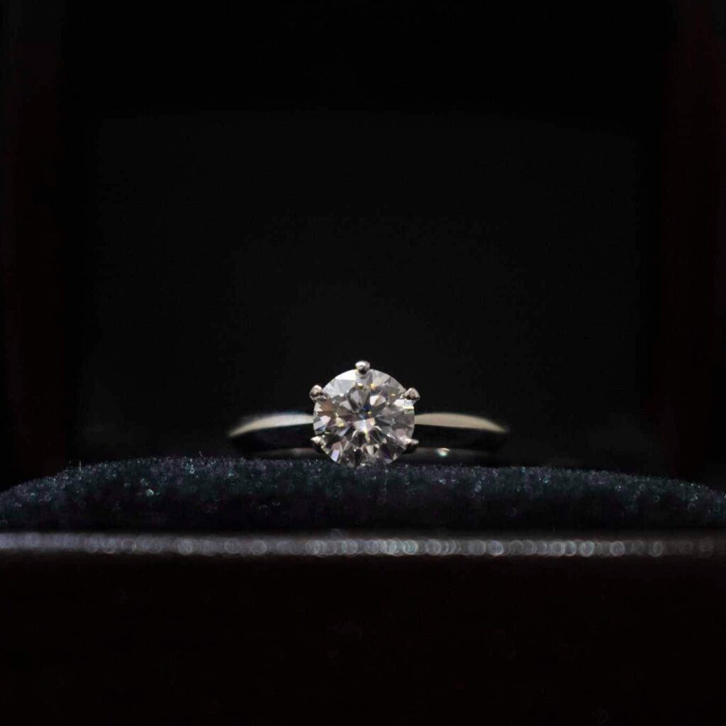 2CT Solitaire, Moissanite diamond Ring