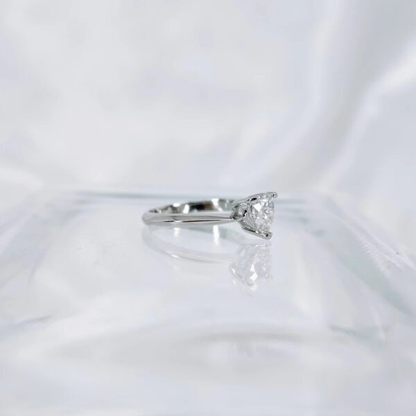 Heart Shape, Moissanite diamond Rings - VIZR030 - Image 3