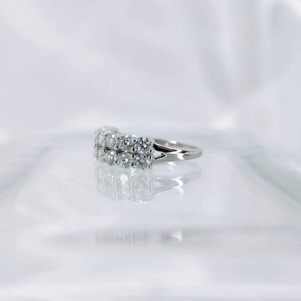 14 Stone Half Eternity, Moissanite diamond Rings - VIZR004 - Image 2