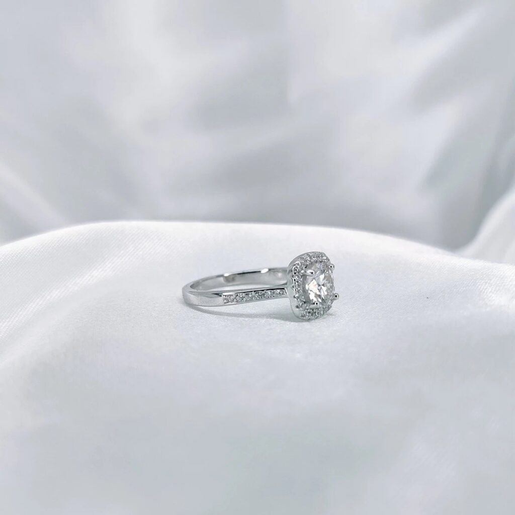 Luxury Square, Moissanite diamond Rings