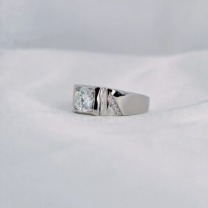 Psychic Male Ring, Moissanite diamond Rings - Image 3