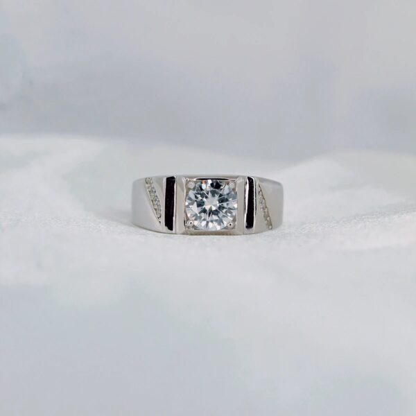 Psychic Male Ring, Moissanite diamond Rings - VIZR037