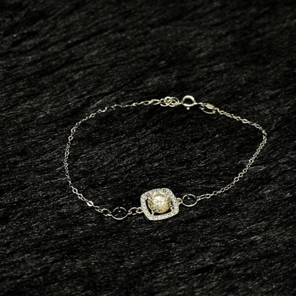Luxury Square, Moissanite Diamond Bracele - RIVB003