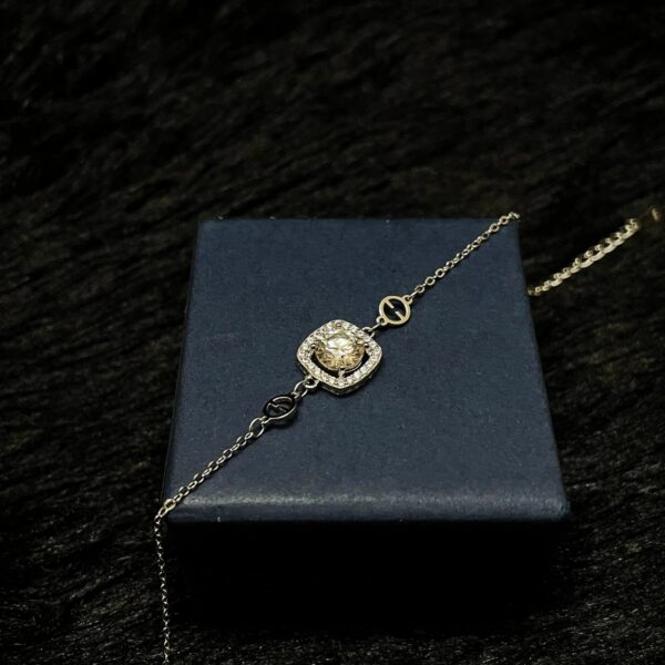 Luxury Square, Moissanite Diamond Bracele - RIVB003 - Image 2
