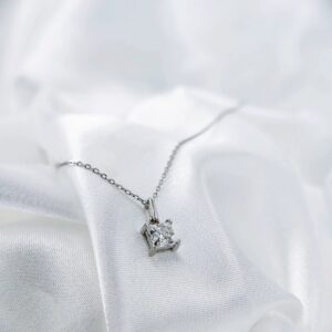 Princess Cut, Moissanite diamond Pendant - Image 3