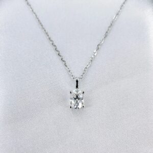 Oval Shape, Moissanite diamond Pendant - Image 1