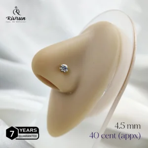 40 Cent Moissanite Nosepin - 4.50 mm Moissanite Diamond - Image 2