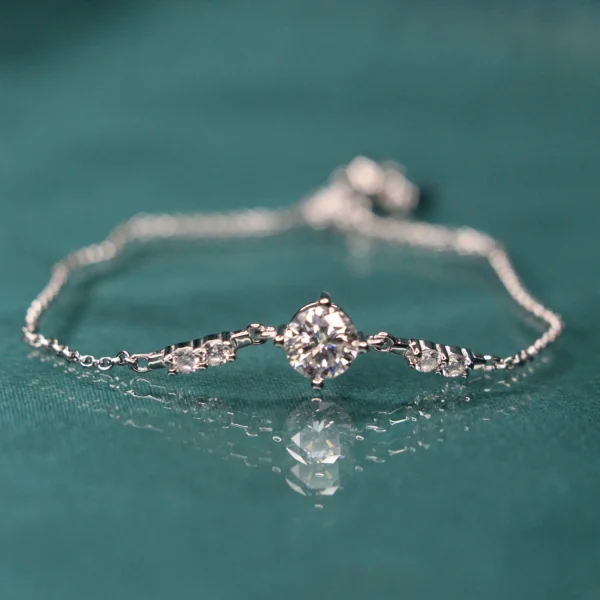 Beli Flower, Moissanite Diamond Bracelet - VIZS001