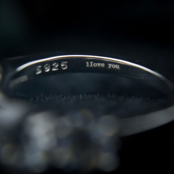 Five Star Light, Moissanite Diamond Ring - MSJ061 - Image 4