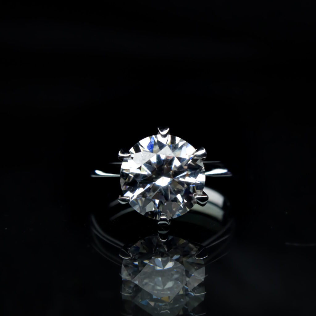 5ct Solitaire Moissanite Diamond Ring