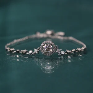 Stars on hand, Moissanite Diamond Bracelet