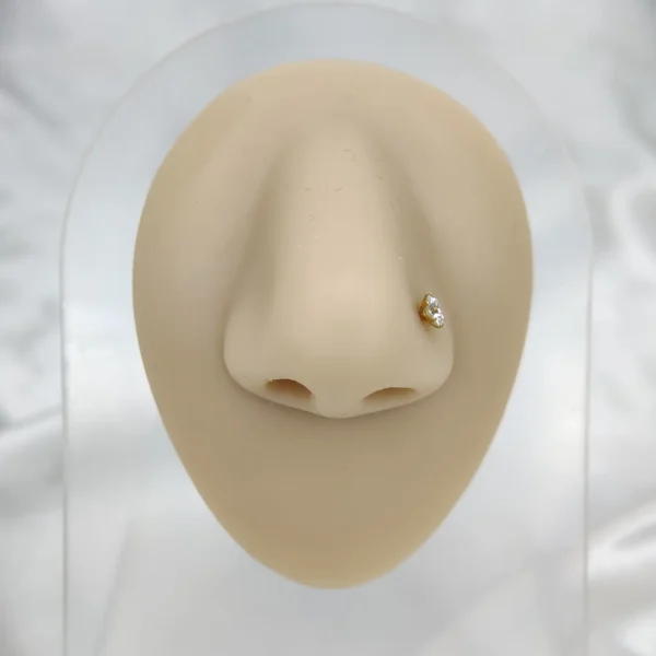 40 Cent Moissanite Nosepin - 4.50 mm Moissanite Diamond