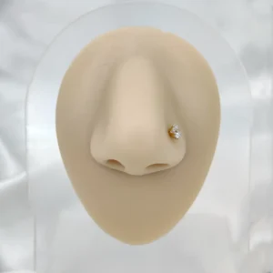 50 Cent, Half carat Moissanite Nosepin - 5mm Moissanite Diamond