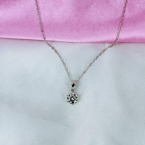 Solitaire Classic , Moissanite diamond Pendant  MSX002