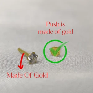 7.5 Cent Moissanite Nosepin - 2.75mm Black Moissanite Diamond - Image 2