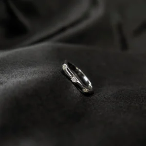 Three Star Pave, Moissanite diamond Rings - Image 3