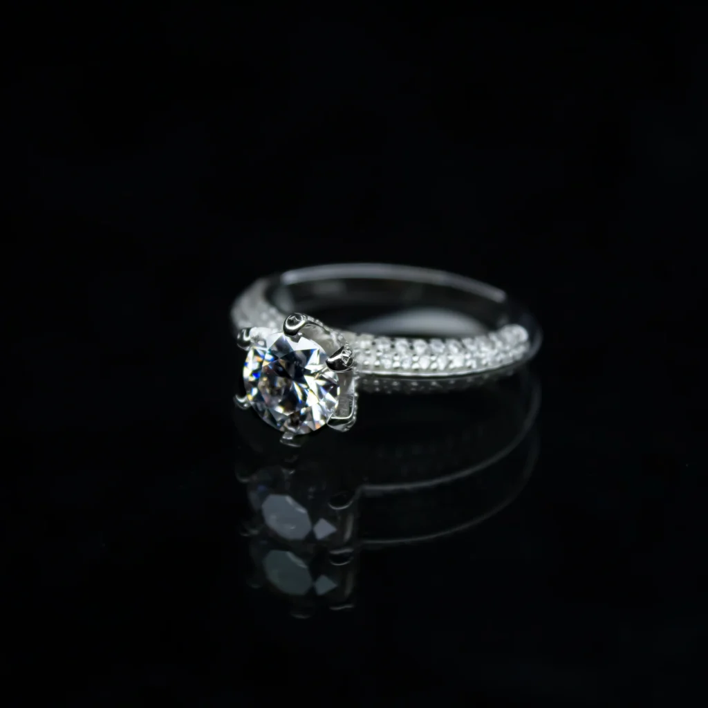 Queen's Ring, Moissanite diamond Rings