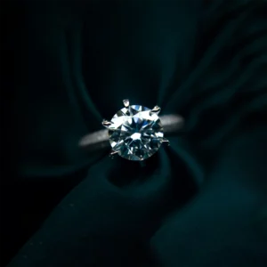 3ct Queen's Ring, Moissanite diamond Rings - Image 4